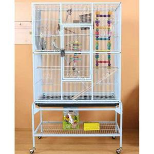 앵무새 케이지 앵무새장 투명 철제 조류 대형 놀이터