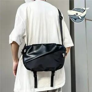 블랙 캐주얼 바디 크로스 백 학생 일상 가방 남자크로스백 남성크로스백 학생크로스백