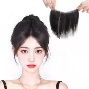 인모 앞머리 가발 접착 여성 부분커버 16x17cm