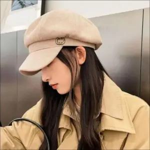 기본 빵모자 챙있는 여자 패션 클래식 모자 베레모