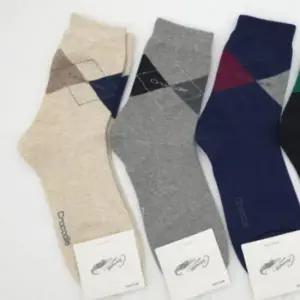 국산 남성 아가일 중목 양말 5켤레 남자 패션양말