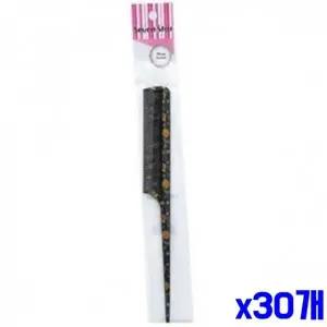 [셀러에이드]WL 플라워 꼬리빗 소 화이트 블랙 x30개 머리빗 미용소품