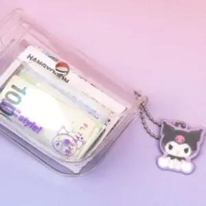 [에이치플러스몰]한들 플유 산리오캐릭터즈 투명 카드지갑 시나모롤 명함지갑