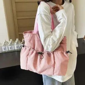 가방 가벼운 여성가방 여성숄더백 여자 핑크 나일론