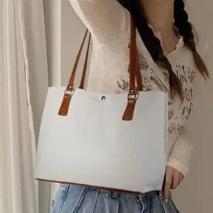 캐주얼 캔버스백 직장인 여성 여대생 데일리 캔버스백