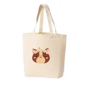 에코백 고양이얼굴 사랑에 빠진 고양이 꽃머리띠 CAT