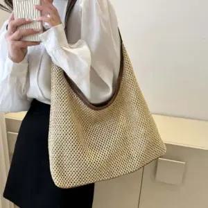 썸머 데일리 여성 밀짚 파우치 세트 숄더백 가방