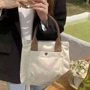 미니 에코백 토트백 봄 가을룩 패션 코디 작은 가방