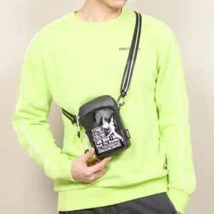 데일리 인기 바디백 검정 가방 작은 휴대폰 핸드백