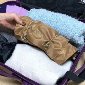 여행용 화장품 세면도구 파우치 브라운 세면도구파우치