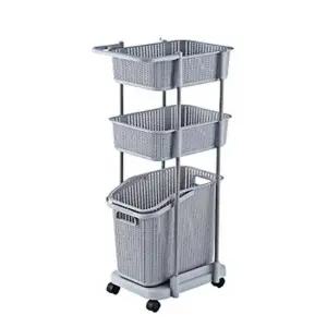 정리 소품정리 캐리어 바퀴 그레이 이동 수납