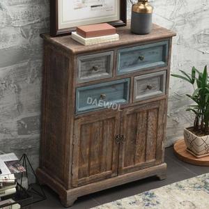 레트로 원목 서랍장 가구 소품 빈티지 수납장 보관함 풍화
