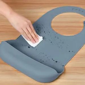 방수턱받이 노인턱받이 어르신 실리콘 성인 턱받이 M11765