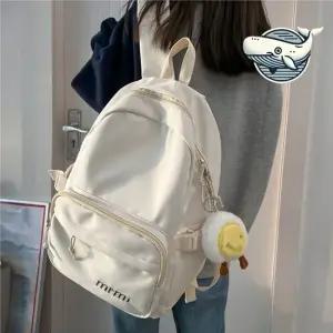 아이보리 스타일리시 데일리 백팩 경량 학생 여성백팩 여자백팩 대학생백팩