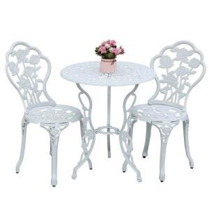 야외 테이블 카페 테라스 빈티지 북유럽 철등받이의자