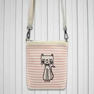 니트 크로스백 여행 데일리백 가방 미니 산책 핸드폰 야옹이