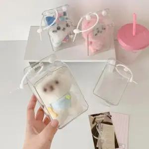 심플파우치 수납파우치 미니파우치 투명 키링 보관 멀티파우치 휴대파우치