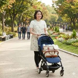 나와니스 X자형 사계절 7부 아기포대기 몽글프렌즈