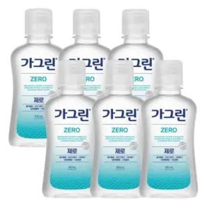 가그린 제로 구강청결제 100ml x 6개
