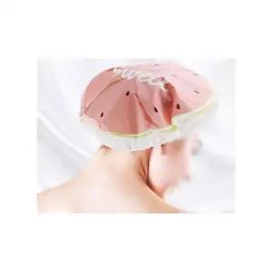 루미나D 과일 샤워캡 헤어캡 세안 밴드 방수 머리 목욕