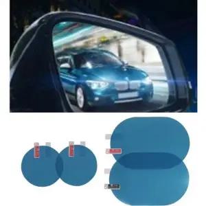 (사이즈 타원형)차량용 사이드미러 김서림방지 방수 코팅 필름 2P