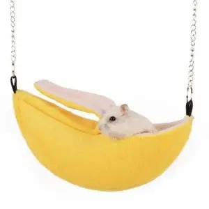 햄스터 바나나 해먹 소형 1P 소동물 은신처 하우스-WD4D7EE