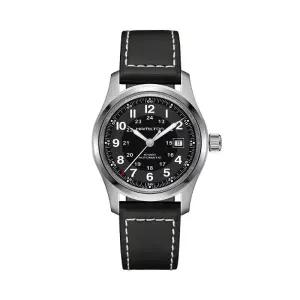 해밀턴 H70605733 카키필드 남성 가죽 메커니컬 42mm