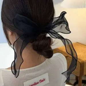 ( )리본 스카프머리끈 블랙 공주머리띠 왕리본머리띠 생일머리띠