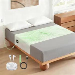 모든 매트리스 의 접지 시트 매트 0 은섬유+90 면 장착 패드 연결 한 수면 흰색 06 236인치