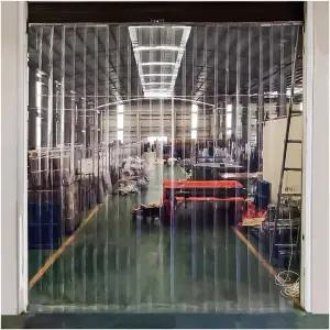 투명 도어 커튼 단열 PVC 스트립 방수 비닐 매끄러운 냉동실에서 걸을 수 있는 플라스틱