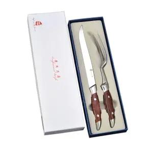 스테이크 커팅 세트 레스토랑 데판야끼 큐브 소고기 포크 오렌지 철판 나이