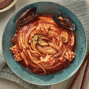 볶음짬뽕면 불향 직화 쉐프스토리 수타식 330g x 10개 탱글면발 통통오징어