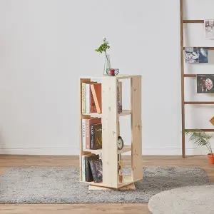 [보루네오하우스]보루네오 엘리브 모리 원목 3단 회전책장 af169-1