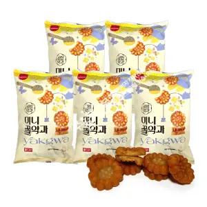 삼립 미니꿀약과 (500g)중사이즈 x 5봉  간식 과자 빵 밤만쥬 쿠키 강정