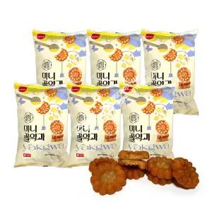 삼립 미니꿀약과 (500g)중사이즈 x 6봉  간식 과자 빵 밤만쥬 쿠키 강정