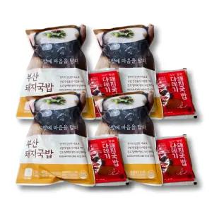 부산 돼지국밥 4봉+다대기4봉