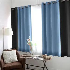 방한 작은 창 암막 커튼 거실 아일렛 암막 커튼 사계절