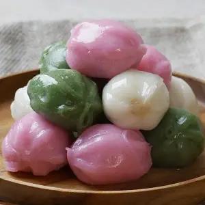 [신세계라이브쇼핑]우리쌀로 만든 쫀득한 삼색 꿀떡 1kg+1kg (총 2kg)