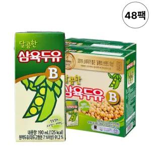삼육 달콤한 삼육두유B 190ml 48팩