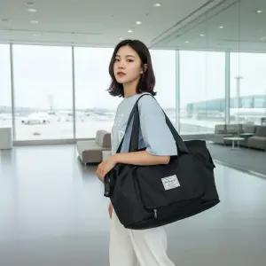 [라일리] Rly 여행용 보스턴백 캐리어 결합 접이식 수납 보조