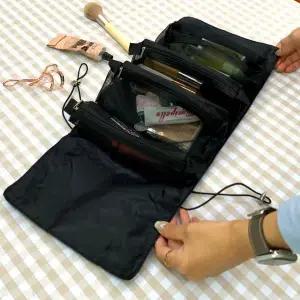 [하프클럽/]세면도구파우치 여행용 화장품 세면도구 파우치 블랙