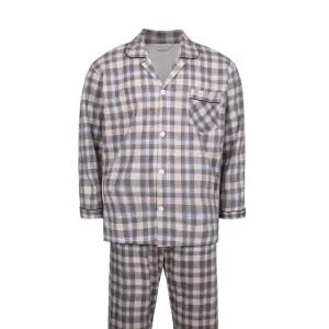 [모로엠] 남성 잔체크 코튼 파자마 세트 HW-PA-SMLINE