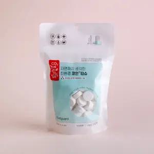 코인티슈 압축티슈 100개입/미술놀이/휴대용 물티슈