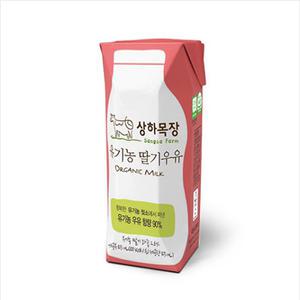 상하목장 유기농우유 딸기맛 125ml x 24팩(1box)