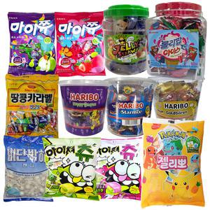 [대용량] 디저트/홍보용/간식/캔디/사탕/캬라멜/카라멜/젤리 스트로우/마이쮸/츄파춥스/후르츠텔라/멘토스/츄파춥스/젤리뽀/자유시간/땅콩/박하/쪼구미 산리오 캐릭터 쿠로미 시나모롤 마이멜로티 헬로키티 폼폼푸린