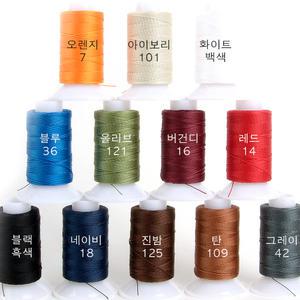 가죽공예 실 - 비니모 MBT 5호 단품 100m *12가지 칼라 선택가능*