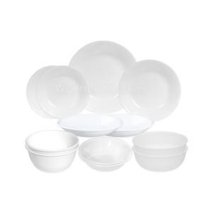 코렐 저스트화이트 2인 그릇세트 12PCS 한국형