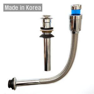 국산 세면대 배수구 세트/KS 고급형 자동팝업/삼흥 아이트랩 배수관