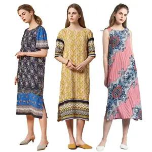 [라페어](초특가) 데일리 인견 원피스 3종 패키지