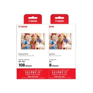 캐논 RP-108 셀피 인화지 2세트 (218매) 포토프린터용 인화용지 + 카트리지 포함 / SELPHY 시리즈 전용 ok